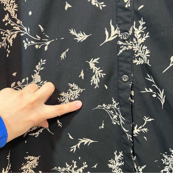 ✨ Sweet Baby Jamie Collared Button Up Dress Black 8 - Picture 9 of 15